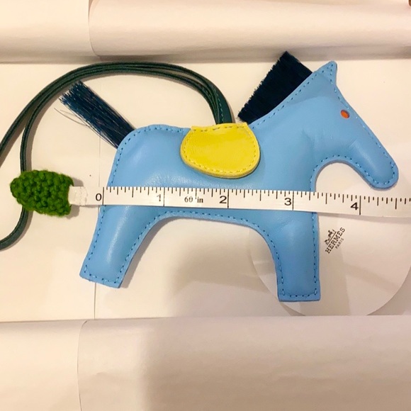 Authentic Hermès GriGri rodeo horsehair bag charm